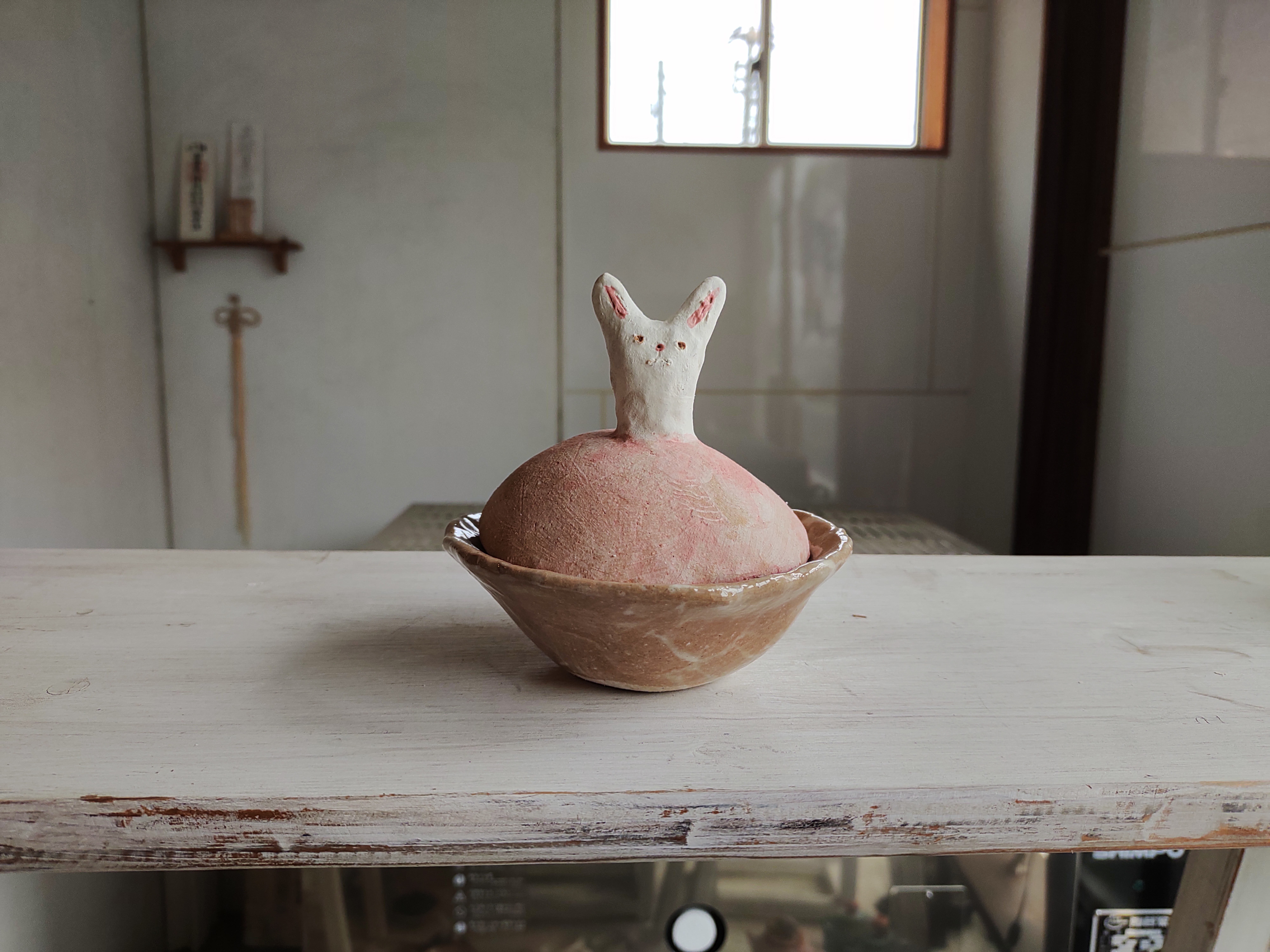 兎の蓋つき器